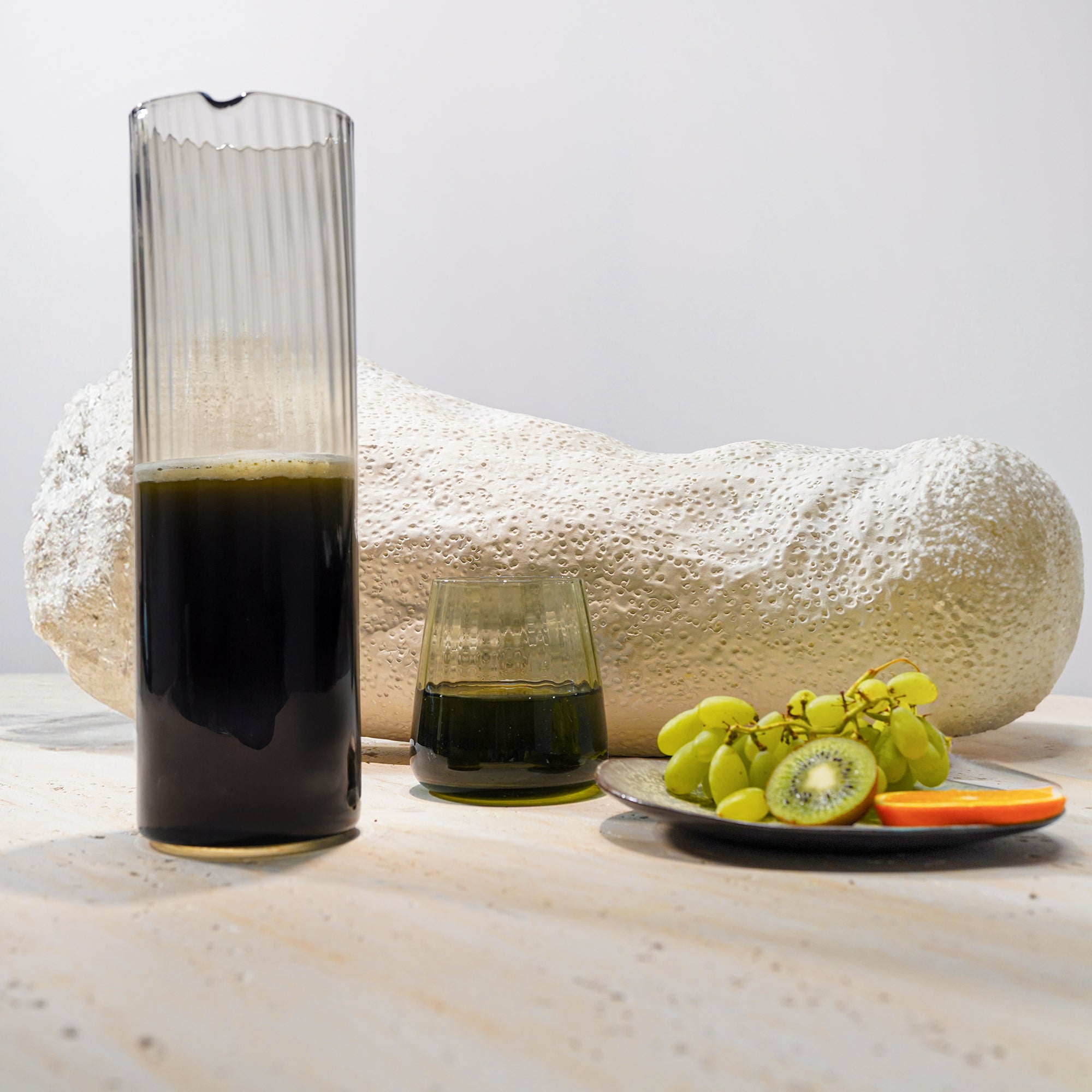 Smoked grey  carafe 1.2L 23F040P2 -  Drinkware - ebarza Furniture UAE | Shop Modern Furniture in Abu Dhabi & Dubai - مفروشات ايبازرا في الامارات | تسوق اثاث عصري وديكورات مميزة في دبي وابوظبي