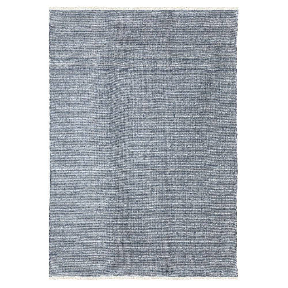 90X130 Cm  Hand Woven Blue Wool Rug Jhd-7007 Blue-S -  Rugs - ebarza Furniture UAE | Shop Modern Furniture in Abu Dhabi & Dubai - مفروشات ايبازرا في الامارات | تسوق اثاث عصري وديكورات مميزة في دبي وابوظبي