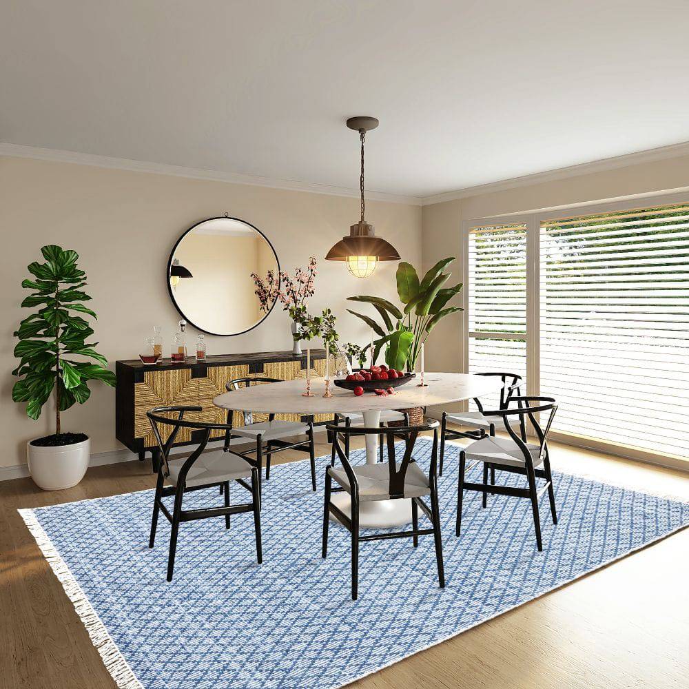 90X130 Cm Hand Woven Outdoor/Indoor Rug Cosco-Csc-02-S - Rugs - ebarza Furniture UAE | Shop Modern Furniture in Abu Dhabi & Dubai - مفروشات ايبازرا في الامارات | تسوق اثاث عصري وديكورات مميزة في دبي وابوظبي