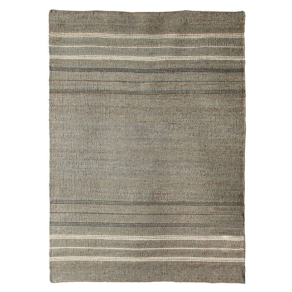 90X130 Cm Hand Woven Petrol Black Jute Rug Jhd-7002Pb-S - Rugs - ebarza Furniture UAE | Shop Modern Furniture in Abu Dhabi & Dubai - مفروشات ايبازرا في الامارات | تسوق اثاث عصري وديكورات مميزة في دبي وابوظبي