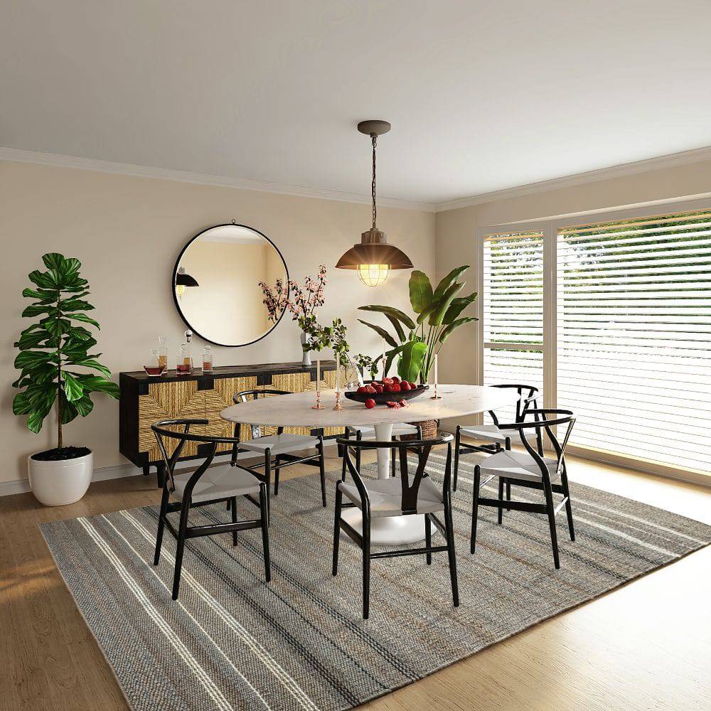 90X130 Cm Hand Woven Petrol Black Jute Rug Jhd-7002Pb-S - Rugs - ebarza Furniture UAE | Shop Modern Furniture in Abu Dhabi & Dubai - مفروشات ايبازرا في الامارات | تسوق اثاث عصري وديكورات مميزة في دبي وابوظبي