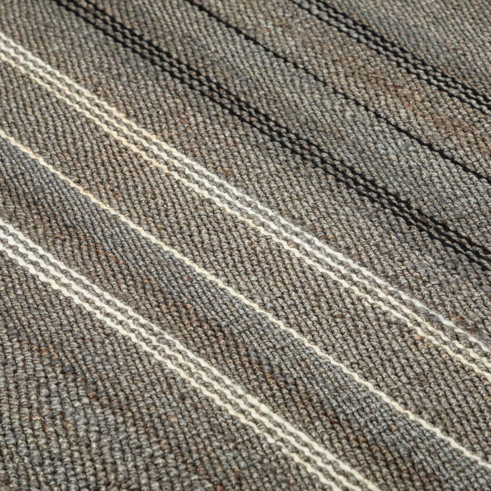 90X130 Cm Hand Woven Petrol Black Jute Rug Jhd-7002Pb-S - Rugs - ebarza Furniture UAE | Shop Modern Furniture in Abu Dhabi & Dubai - مفروشات ايبازرا في الامارات | تسوق اثاث عصري وديكورات مميزة في دبي وابوظبي