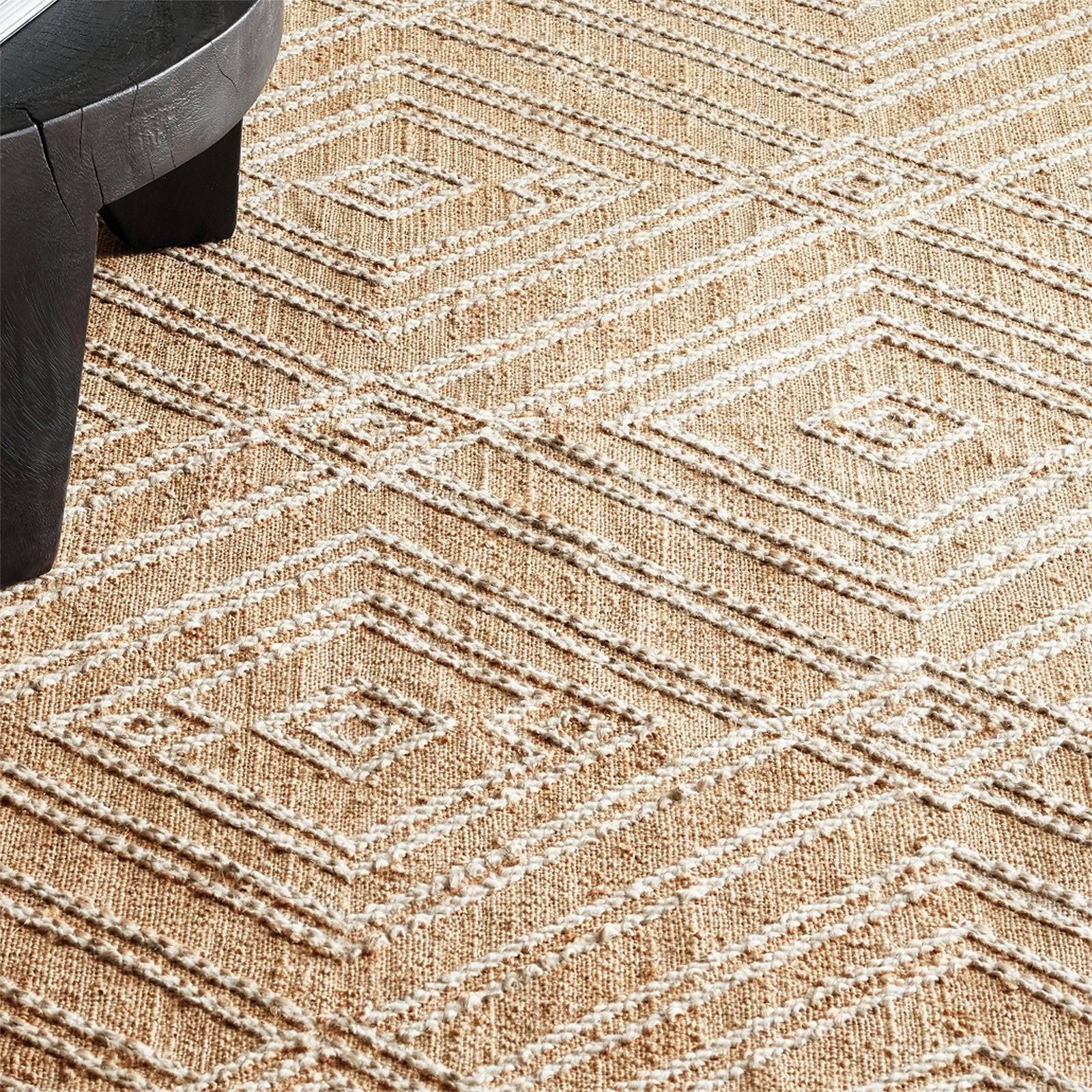 90X130 Cm Handmade Rug Jute Jh-2698-S - Rugs - ebarza Furniture UAE | Shop Modern Furniture in Abu Dhabi & Dubai - مفروشات ايبازرا في الامارات | تسوق اثاث عصري وديكورات مميزة في دبي وابوظبي