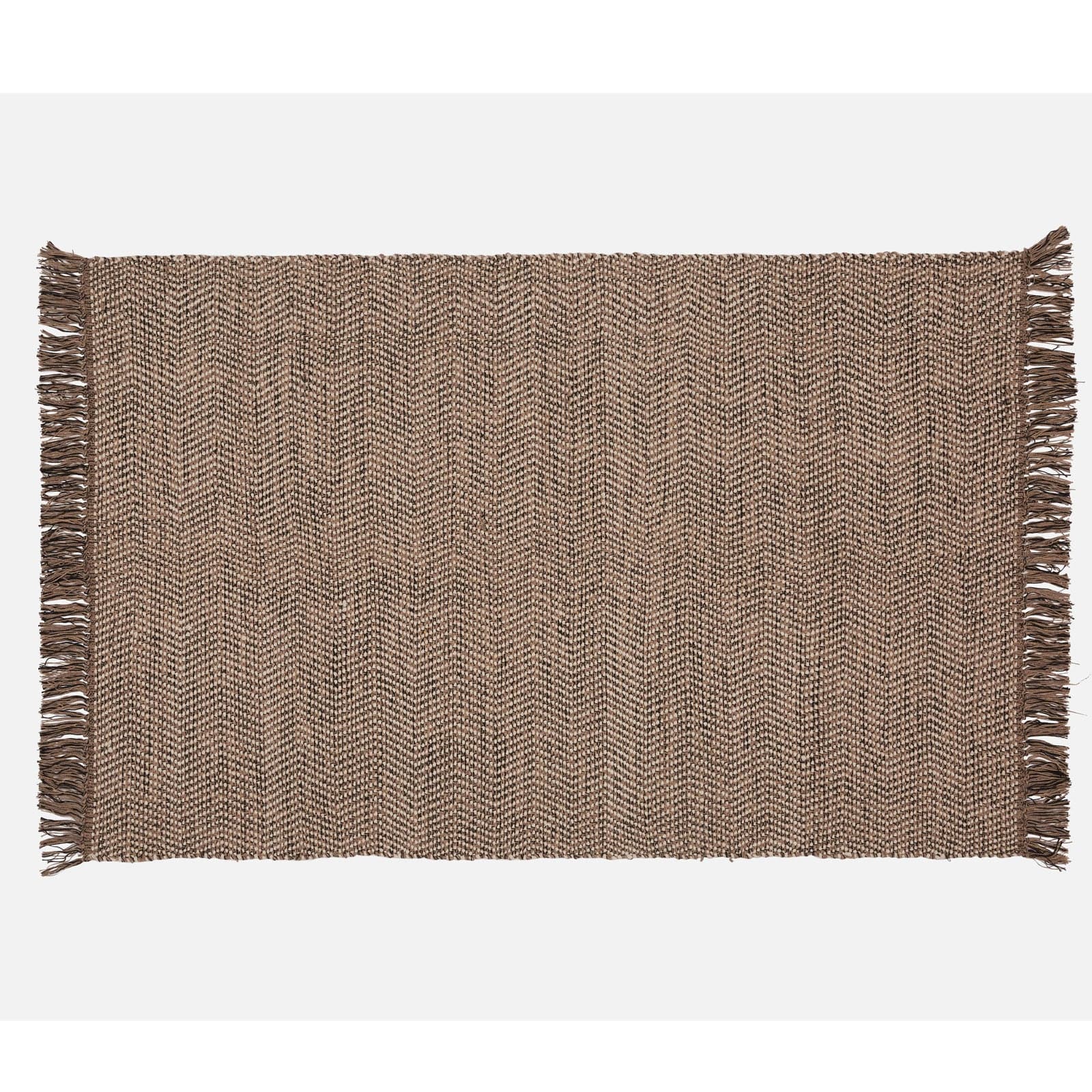 90X130 Cm Handmade Wool Rug  Jh-2875-Natural-S -  Rugs - ebarza Furniture UAE | Shop Modern Furniture in Abu Dhabi & Dubai - مفروشات ايبازرا في الامارات | تسوق اثاث عصري وديكورات مميزة في دبي وابوظبي