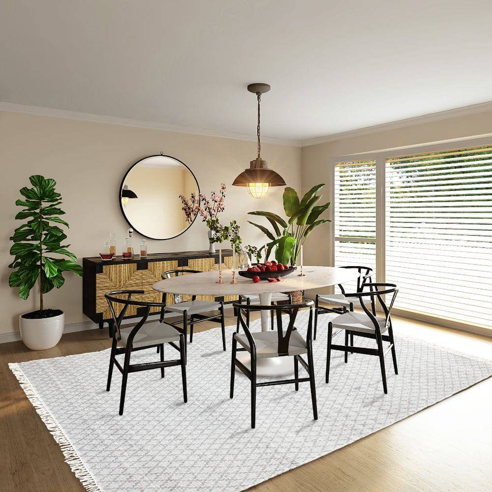 90X130 CmHand Woven Outdoor/Indoor Rug Cosco-Csc-09-S - Rugs - ebarza Furniture UAE | Shop Modern Furniture in Abu Dhabi & Dubai - مفروشات ايبازرا في الامارات | تسوق اثاث عصري وديكورات مميزة في دبي وابوظبي