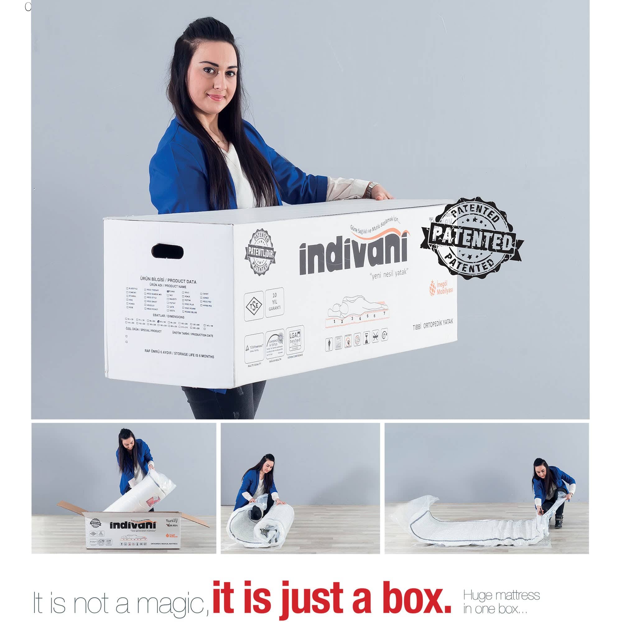 90X190 Cm Indivani Kardelene Kids Mattress Kard005 - Mattresses - ebarza Furniture UAE | Shop Modern Furniture in Abu Dhabi & Dubai - مفروشات ايبازرا في الامارات | تسوق اثاث عصري وديكورات مميزة في دبي وابوظبي