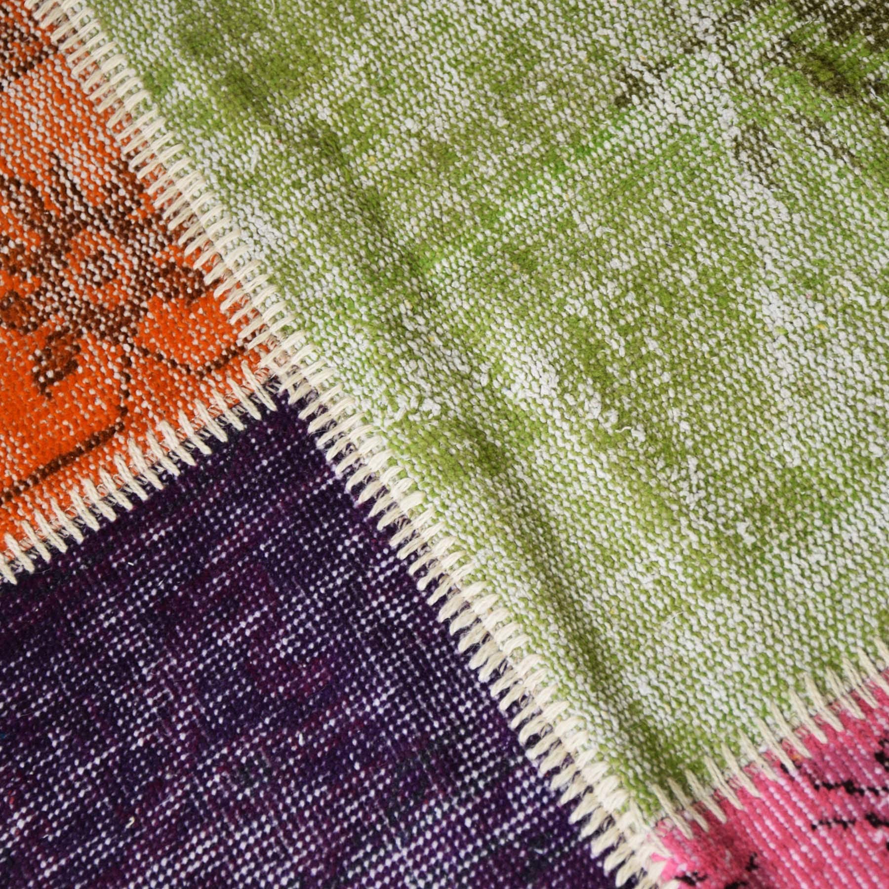 90X300 Cm Hali Bursa Handmade Over Dyed Rug Pw-Multi-Long - Rugs - ebarza Furniture UAE | Shop Modern Furniture in Abu Dhabi & Dubai - مفروشات ايبازرا في الامارات | تسوق اثاث عصري وديكورات مميزة في دبي وابوظبي