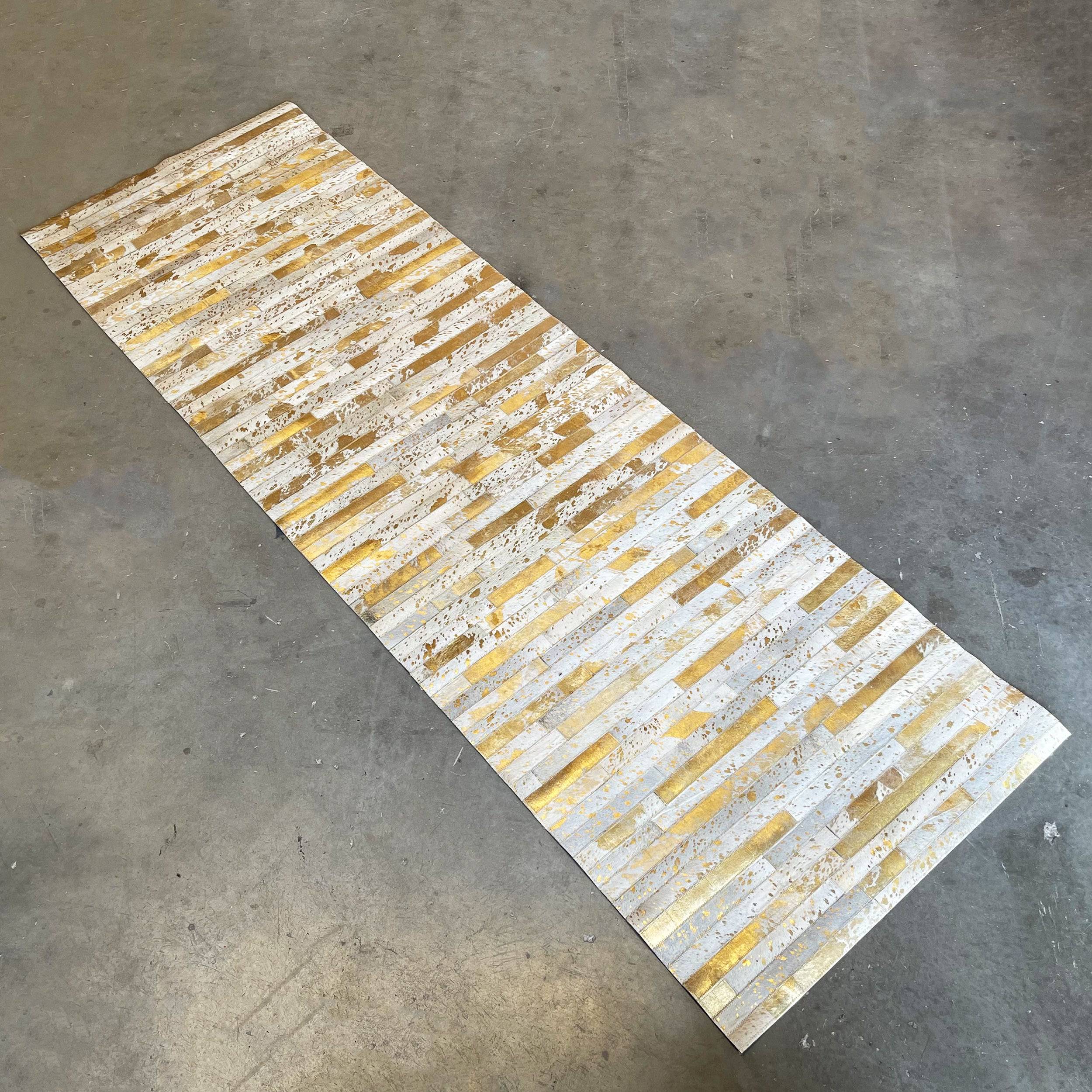 90X300 Cm Handmade Rug Metalichidesubway-G-Long - Rugs - ebarza Furniture UAE | Shop Modern Furniture in Abu Dhabi & Dubai - مفروشات ايبازرا في الامارات | تسوق اثاث عصري وديكورات مميزة في دبي وابوظبي