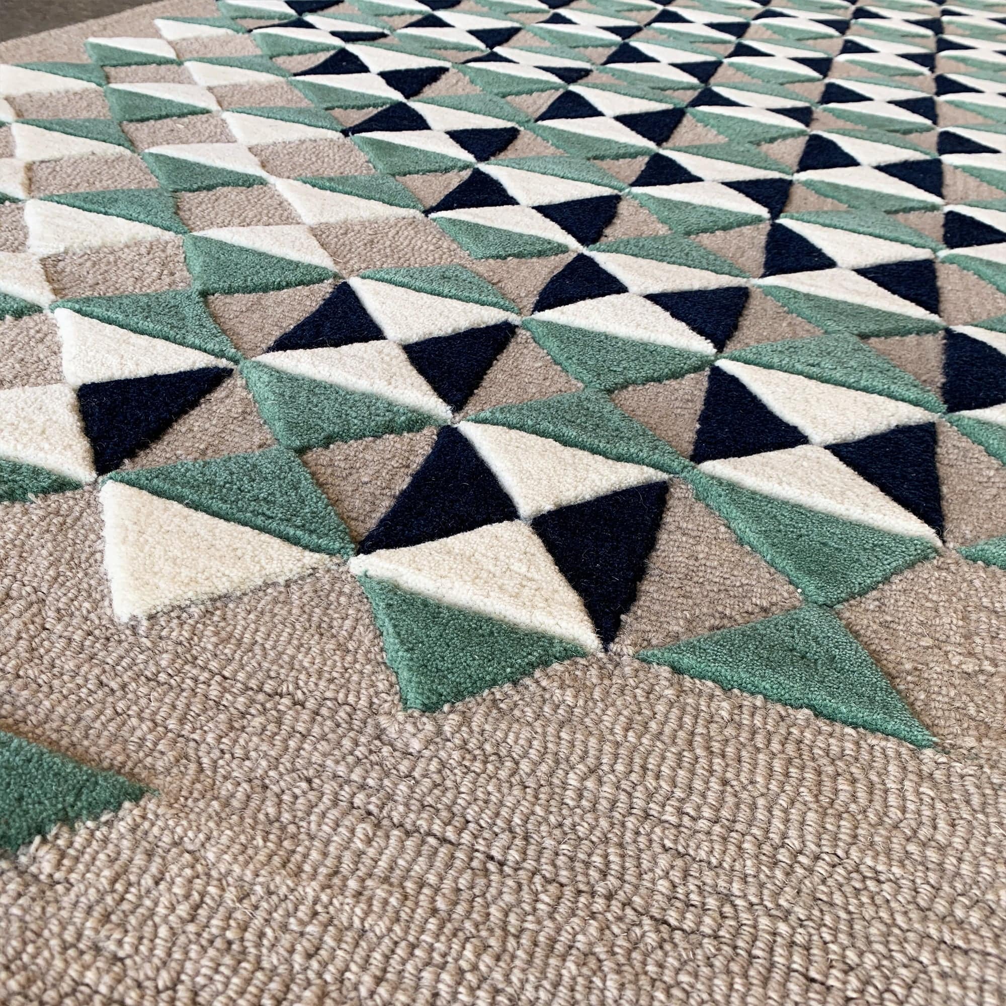 90X300 Cm Handmade Wool Rug Jh-20738-Long -  Rugs - ebarza Furniture UAE | Shop Modern Furniture in Abu Dhabi & Dubai - مفروشات ايبازرا في الامارات | تسوق اثاث عصري وديكورات مميزة في دبي وابوظبي