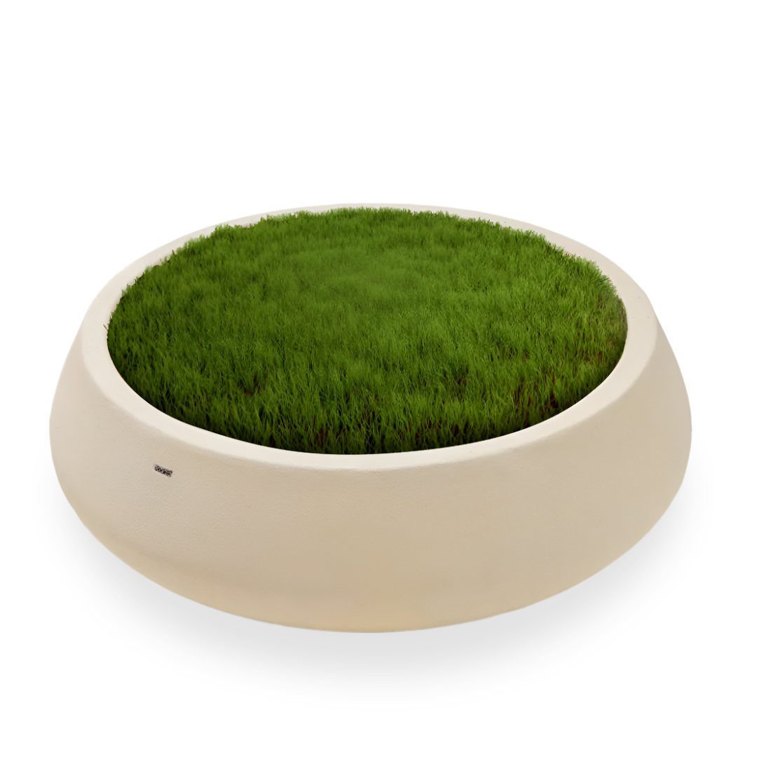 Indoor/Outdoor Beige Plant Pot XK-0001 -  Planter Boxes - ebarza Furniture UAE | Shop Modern Furniture in Abu Dhabi & Dubai - مفروشات ايبازرا في الامارات | تسوق اثاث عصري وديكورات مميزة في دبي وابوظبي