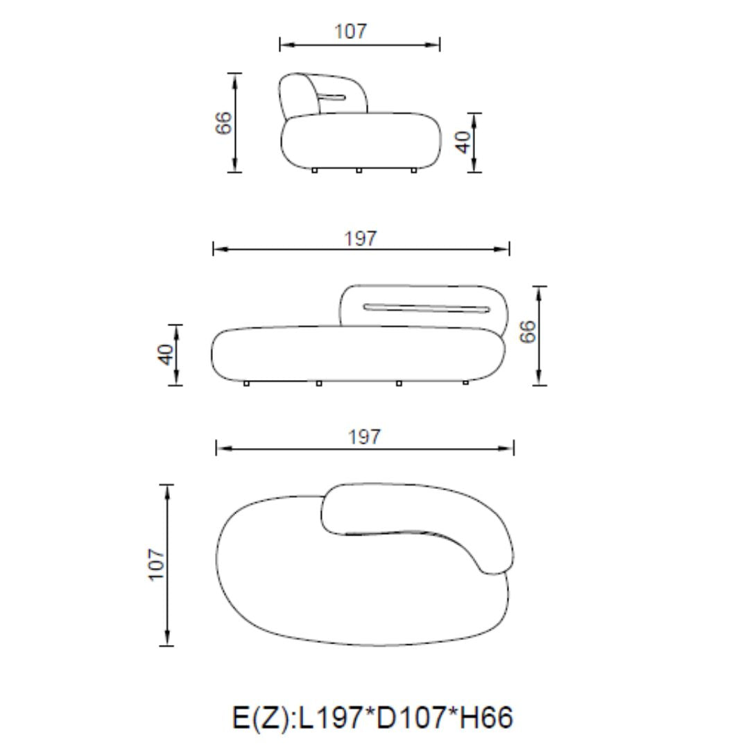 Ferrara 2 Seater Relax Sofa AMCJ-S6047 - Sofas - ebarza Furniture UAE | Shop Modern Furniture in Abu Dhabi & Dubai - مفروشات ايبازرا في الامارات | تسوق اثاث عصري وديكورات مميزة في دبي وابوظبي