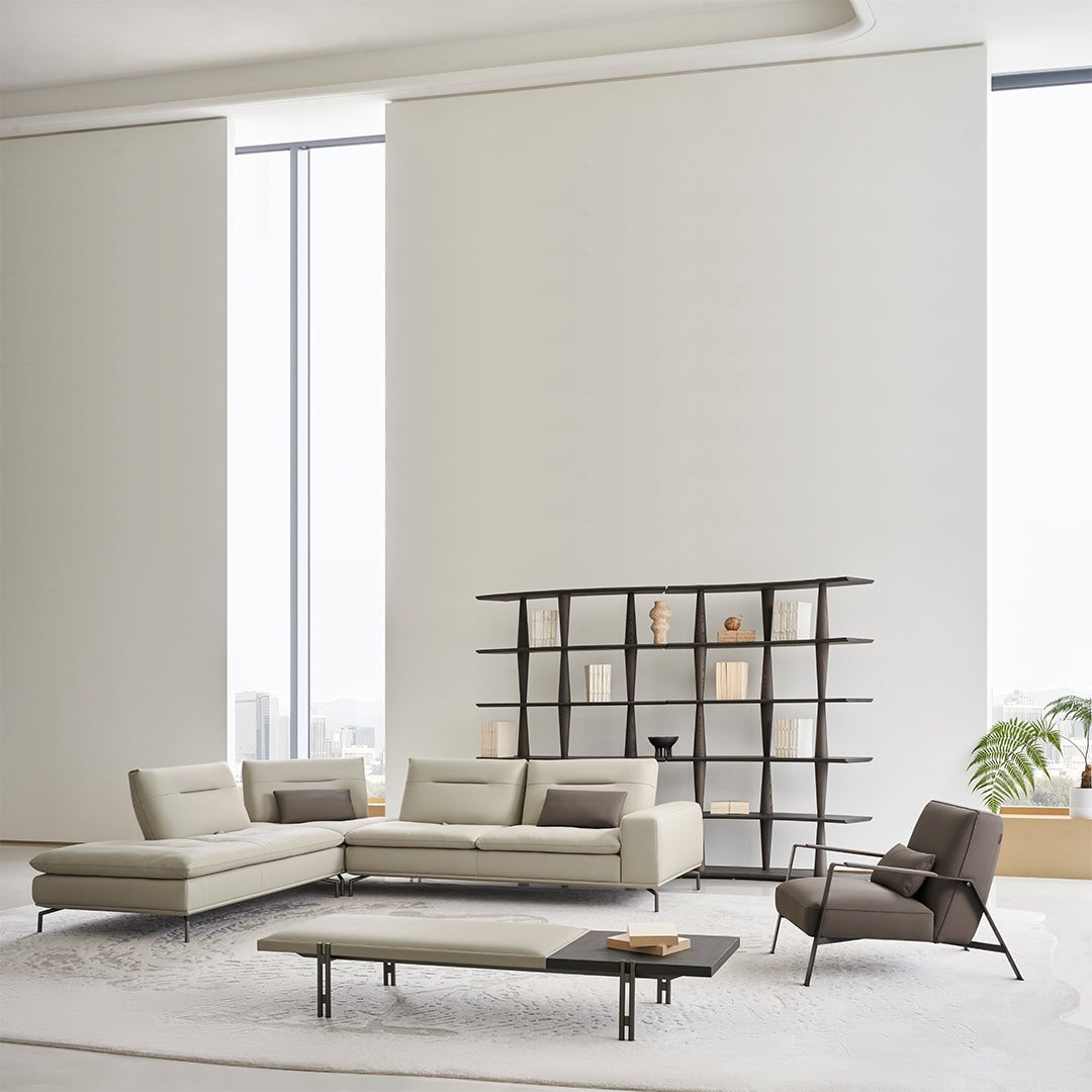 Nexus 2 Seater Right Arm Modular Sofa - AMF-S180/WF ex -  Sofas - ebarza Furniture UAE | Shop Modern Furniture in Abu Dhabi & Dubai - مفروشات ايبازرا في الامارات | تسوق اثاث عصري وديكورات مميزة في دبي وابوظبي