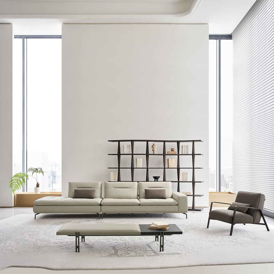 Nexus 2 Seater Right Arm Modular Sofa - AMF-S180/WF ex -  Sofas - ebarza Furniture UAE | Shop Modern Furniture in Abu Dhabi & Dubai - مفروشات ايبازرا في الامارات | تسوق اثاث عصري وديكورات مميزة في دبي وابوظبي