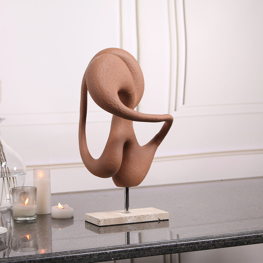 Abstract Sculpture KA3099A - Home Decor Figurines - ebarza Furniture UAE | Shop Modern Furniture in Abu Dhabi & Dubai - مفروشات ايبازرا في الامارات | تسوق اثاث عصري وديكورات مميزة في دبي وابوظبي