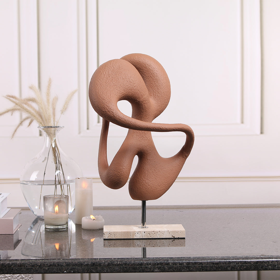 Abstract Sculpture KA3099A - Home Decor Figurines - ebarza Furniture UAE | Shop Modern Furniture in Abu Dhabi & Dubai - مفروشات ايبازرا في الامارات | تسوق اثاث عصري وديكورات مميزة في دبي وابوظبي