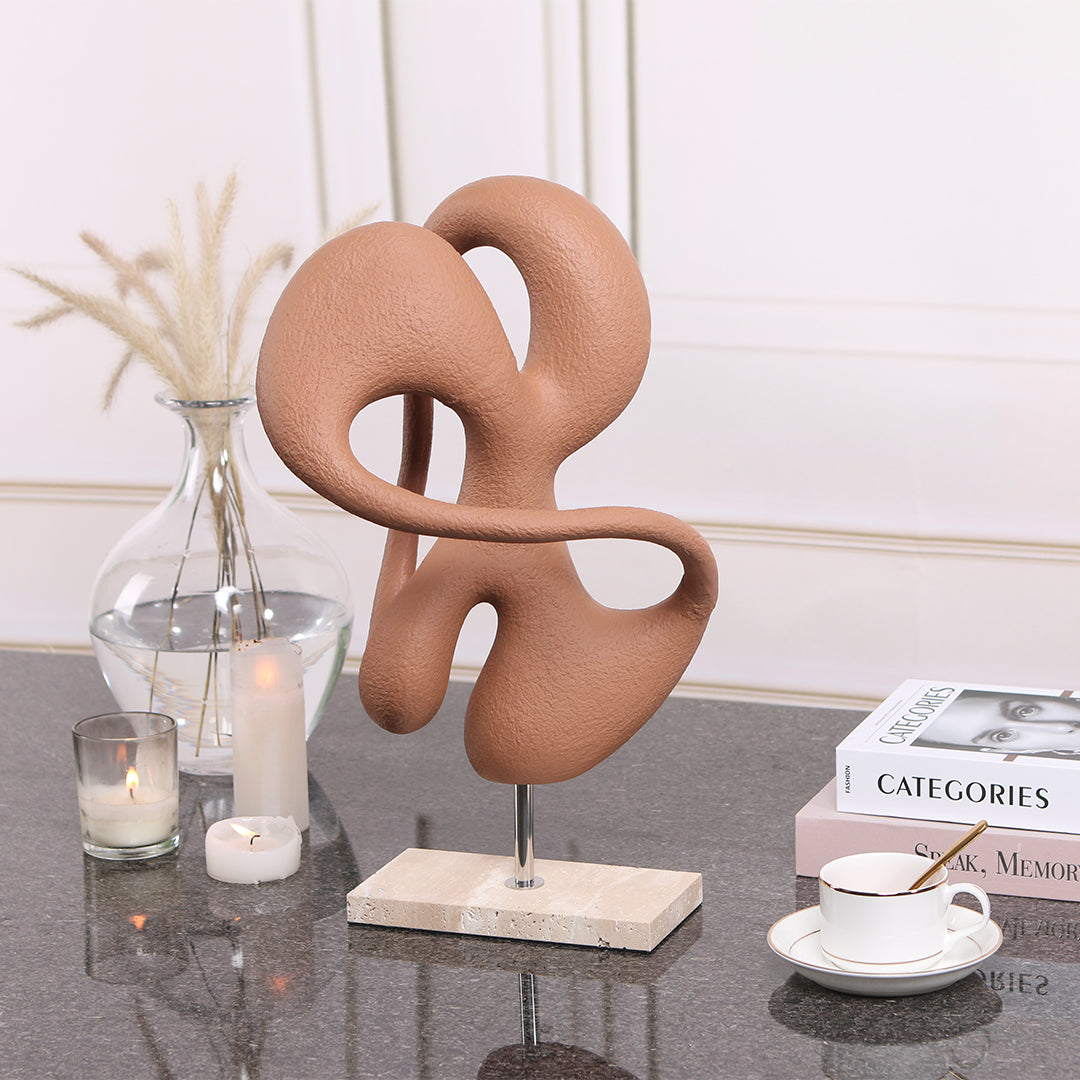 Abstract Sculpture KA3099A - Home Decor Figurines - ebarza Furniture UAE | Shop Modern Furniture in Abu Dhabi & Dubai - مفروشات ايبازرا في الامارات | تسوق اثاث عصري وديكورات مميزة في دبي وابوظبي