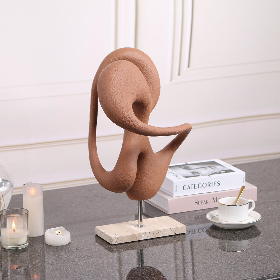 Abstract Sculpture KA3099A - Home Decor Figurines - ebarza Furniture UAE | Shop Modern Furniture in Abu Dhabi & Dubai - مفروشات ايبازرا في الامارات | تسوق اثاث عصري وديكورات مميزة في دبي وابوظبي