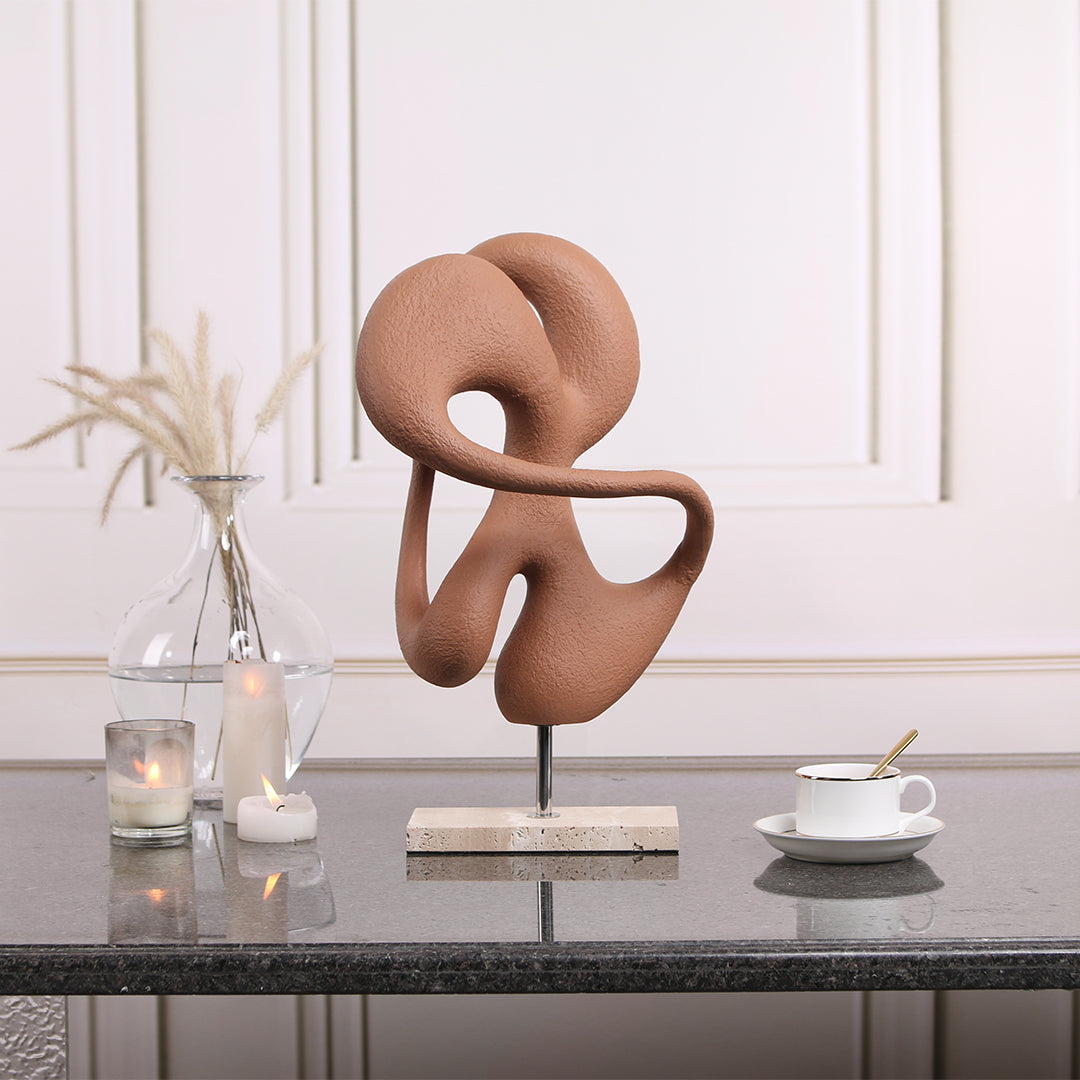 Abstract Sculpture KA3099A - Home Decor Figurines - ebarza Furniture UAE | Shop Modern Furniture in Abu Dhabi & Dubai - مفروشات ايبازرا في الامارات | تسوق اثاث عصري وديكورات مميزة في دبي وابوظبي