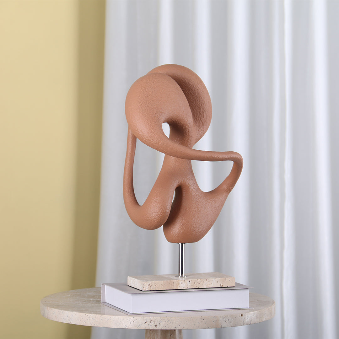 Abstract Sculpture KA3099A - Home Decor Figurines - ebarza Furniture UAE | Shop Modern Furniture in Abu Dhabi & Dubai - مفروشات ايبازرا في الامارات | تسوق اثاث عصري وديكورات مميزة في دبي وابوظبي