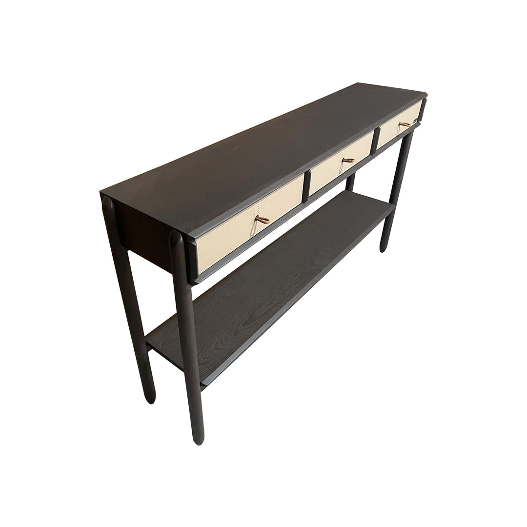 Albus Saddle Leather Console/Cabinet JK-X03 - Consoles - ebarza Furniture UAE | Shop Modern Furniture in Abu Dhabi & Dubai - مفروشات ايبازرا في الامارات | تسوق اثاث عصري وديكورات مميزة في دبي وابوظبي