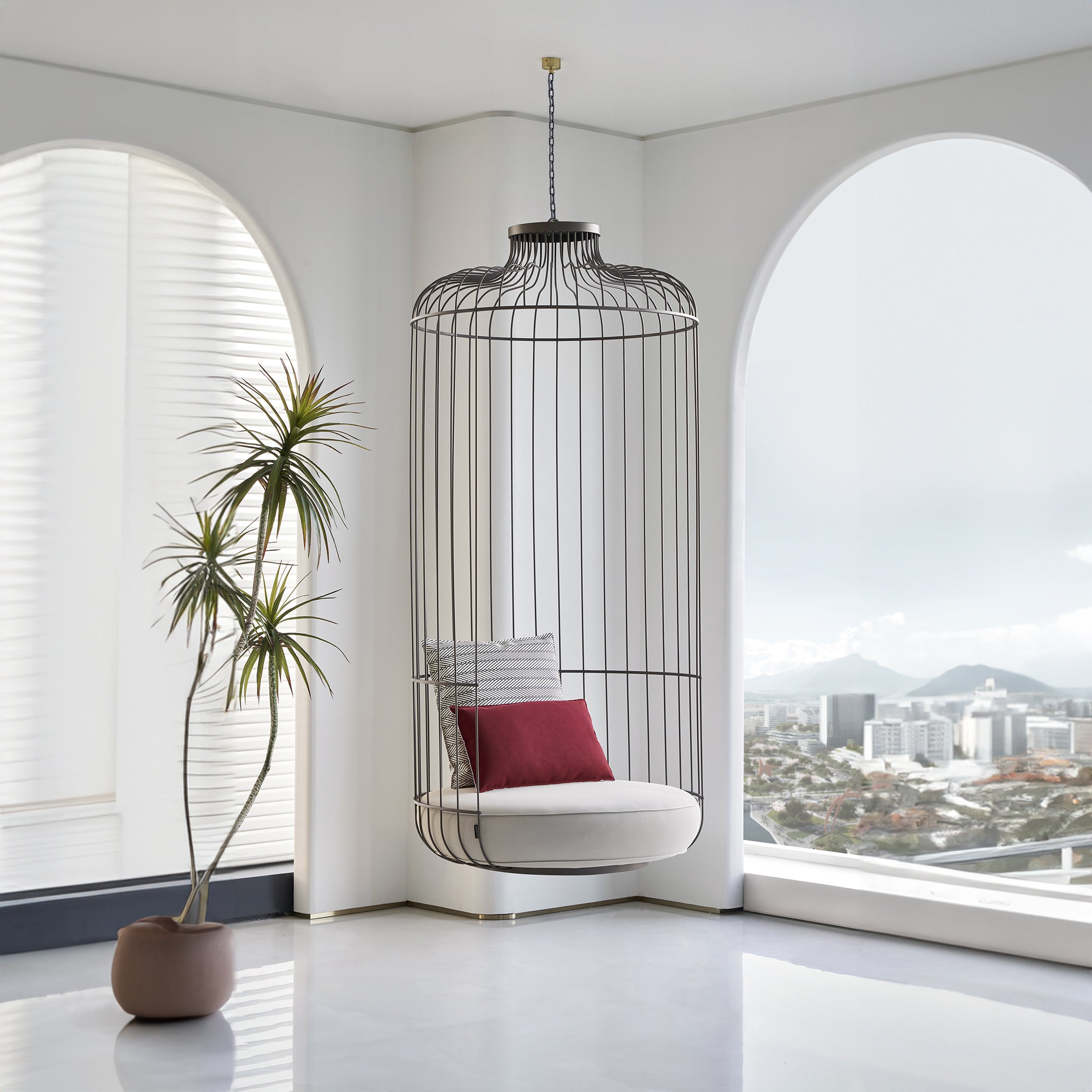 Pre-order 85 Days Delivery Allen Pendant Sofa AMBO- DY80145 -  Sofas - ebarza Furniture UAE | Shop Modern Furniture in Abu Dhabi & Dubai - مفروشات ايبازرا في الامارات | تسوق اثاث عصري وديكورات مميزة في دبي وابوظبي