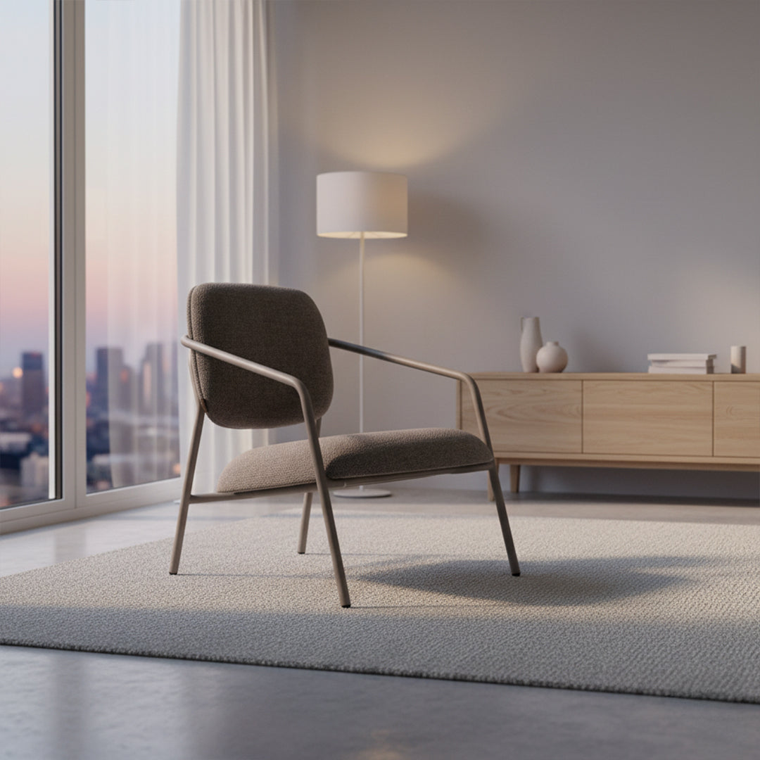 Arlo Lounge Chair -1 - Armchairs - ebarza Furniture UAE | Shop Modern Furniture in Abu Dhabi & Dubai - مفروشات ايبازرا في الامارات | تسوق اثاث عصري وديكورات مميزة في دبي وابوظبي