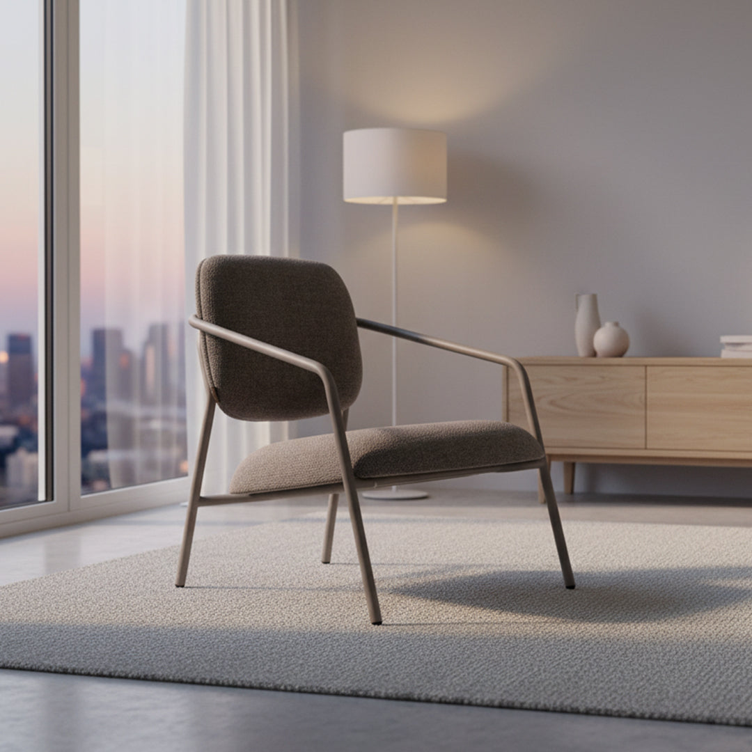 Arlo Lounge Chair -1 -  Armchairs - ebarza Furniture UAE | Shop Modern Furniture in Abu Dhabi & Dubai - مفروشات ايبازرا في الامارات | تسوق اثاث عصري وديكورات مميزة في دبي وابوظبي