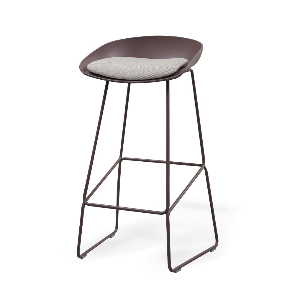 Bar Stool 30Chair-Coffee - Bar Stools - ebarza Furniture UAE | Shop Modern Furniture in Abu Dhabi & Dubai - مفروشات ايبازرا في الامارات | تسوق اثاث عصري وديكورات مميزة في دبي وابوظبي