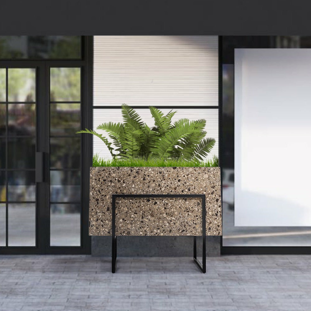 Terrazzo Planter Box 309-N0272 - Planter Boxes - ebarza Furniture UAE | Shop Modern Furniture in Abu Dhabi & Dubai - مفروشات ايبازرا في الامارات | تسوق اثاث عصري وديكورات مميزة في دبي وابوظبي