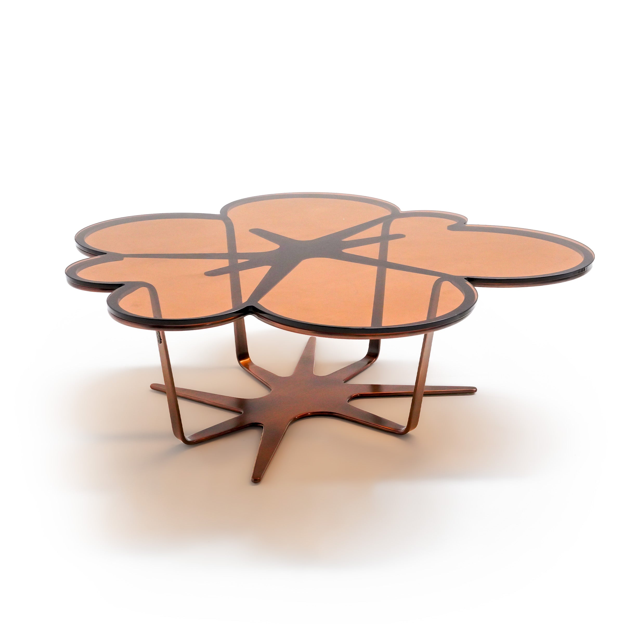 Display Item - Glowing Blossom Glass Top Coffee table  ST759-Nakheel -  DISPLAY ITEM - ebarza Furniture UAE | Shop Modern Furniture in Abu Dhabi & Dubai - مفروشات ايبازرا في الامارات | تسوق اثاث عصري وديكورات مميزة في دبي وابوظبي