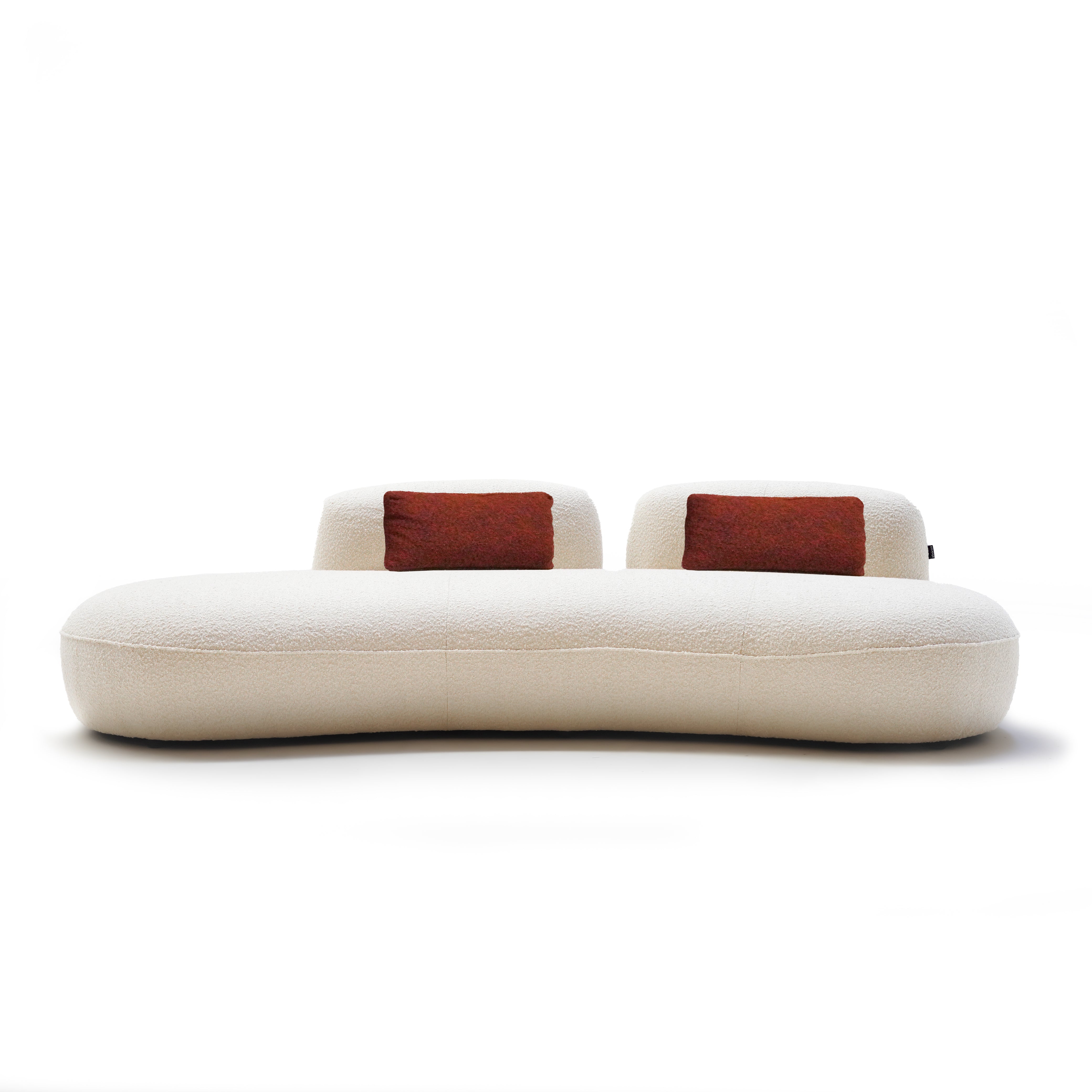 TEDDY Curved Sofa SF082 - Sofas - ebarza Furniture UAE | Shop Modern Furniture in Abu Dhabi & Dubai - مفروشات ايبازرا في الامارات | تسوق اثاث عصري وديكورات مميزة في دبي وابوظبي