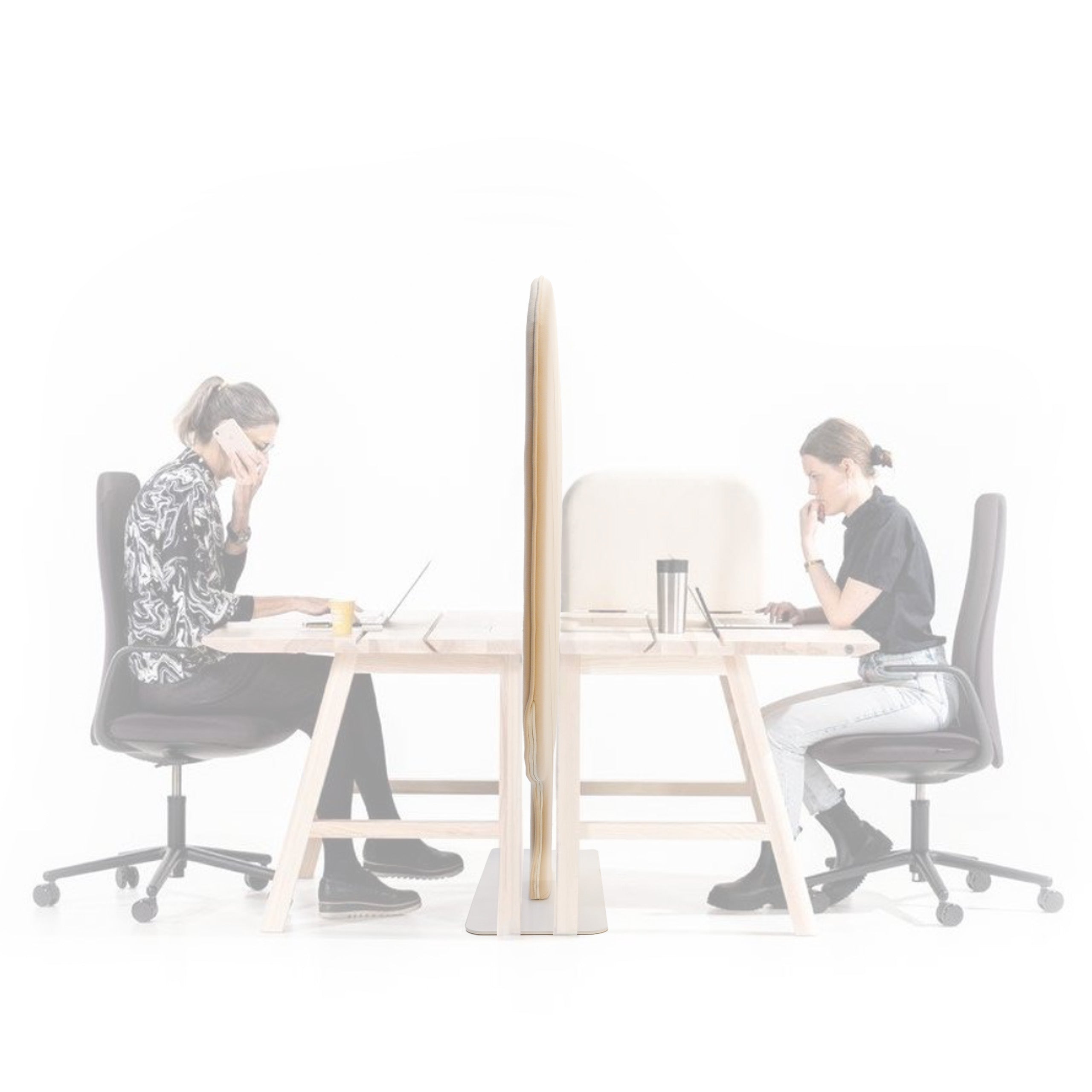 Leaf Medium Screen Barrier y61581-S/78-Beige - Office Barriers - ebarza Furniture UAE | Shop Modern Furniture in Abu Dhabi & Dubai - مفروشات ايبازرا في الامارات | تسوق اثاث عصري وديكورات مميزة في دبي وابوظبي