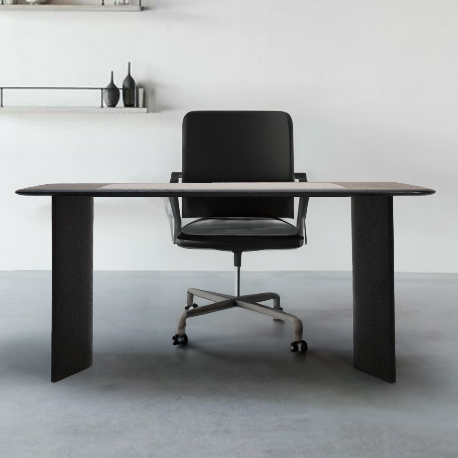 Vereen Desk/Console Leather WD006 - Consoles - ebarza Furniture UAE | Shop Modern Furniture in Abu Dhabi & Dubai - مفروشات ايبازرا في الامارات | تسوق اثاث عصري وديكورات مميزة في دبي وابوظبي