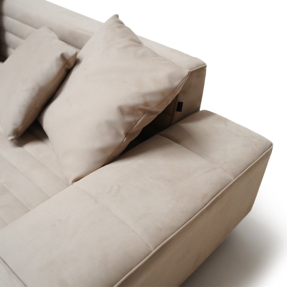 Baxter Corner Sofa Set ISF-2127 / Baxter816-9# WHT -  Sofa - ebarza Furniture UAE | Shop Modern Furniture in Abu Dhabi & Dubai - مفروشات ايبازرا في الامارات | تسوق اثاث عصري وديكورات مميزة في دبي وابوظبي