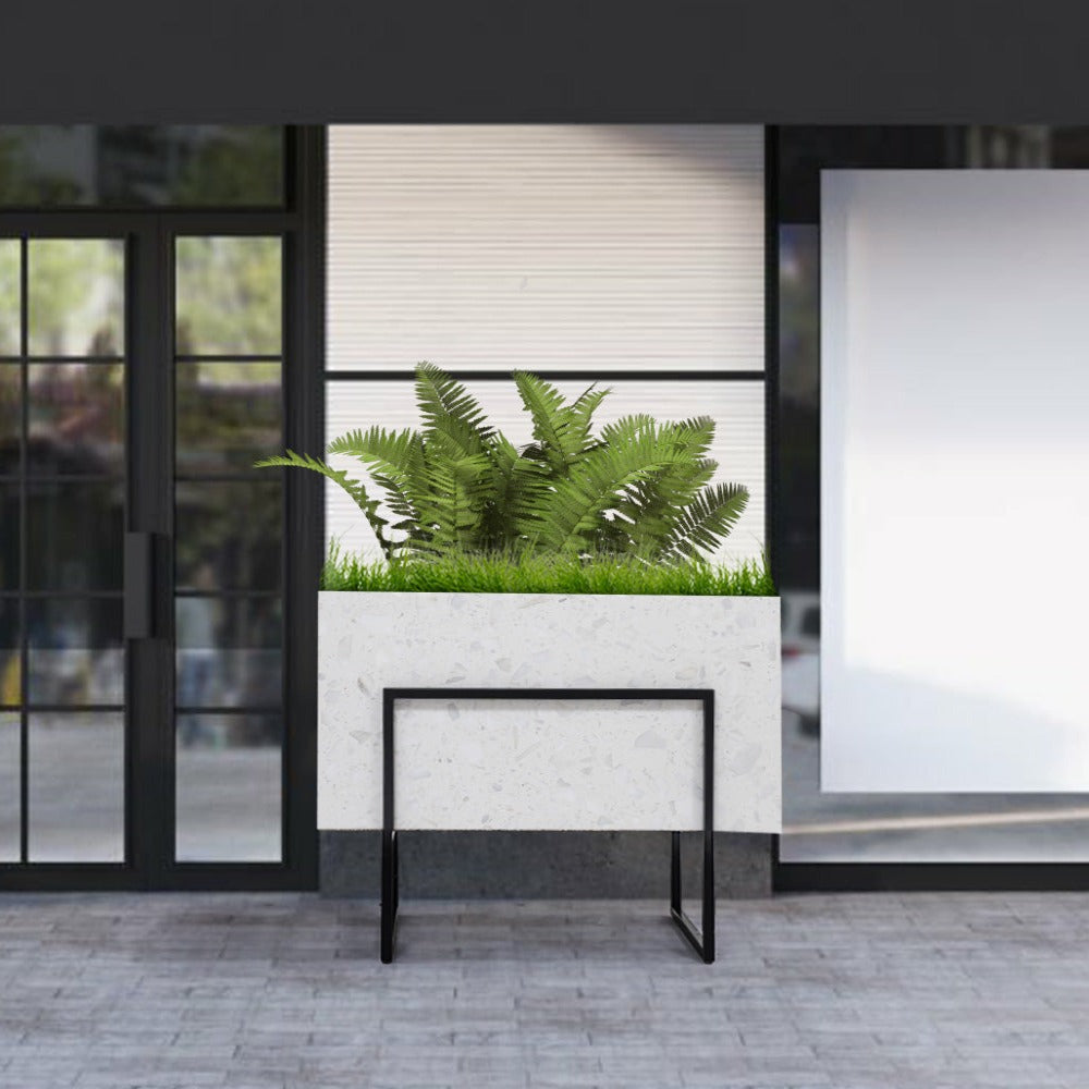 Terrazzo Planter Box 309-N012 - Planter Boxes - ebarza Furniture UAE | Shop Modern Furniture in Abu Dhabi & Dubai - مفروشات ايبازرا في الامارات | تسوق اثاث عصري وديكورات مميزة في دبي وابوظبي