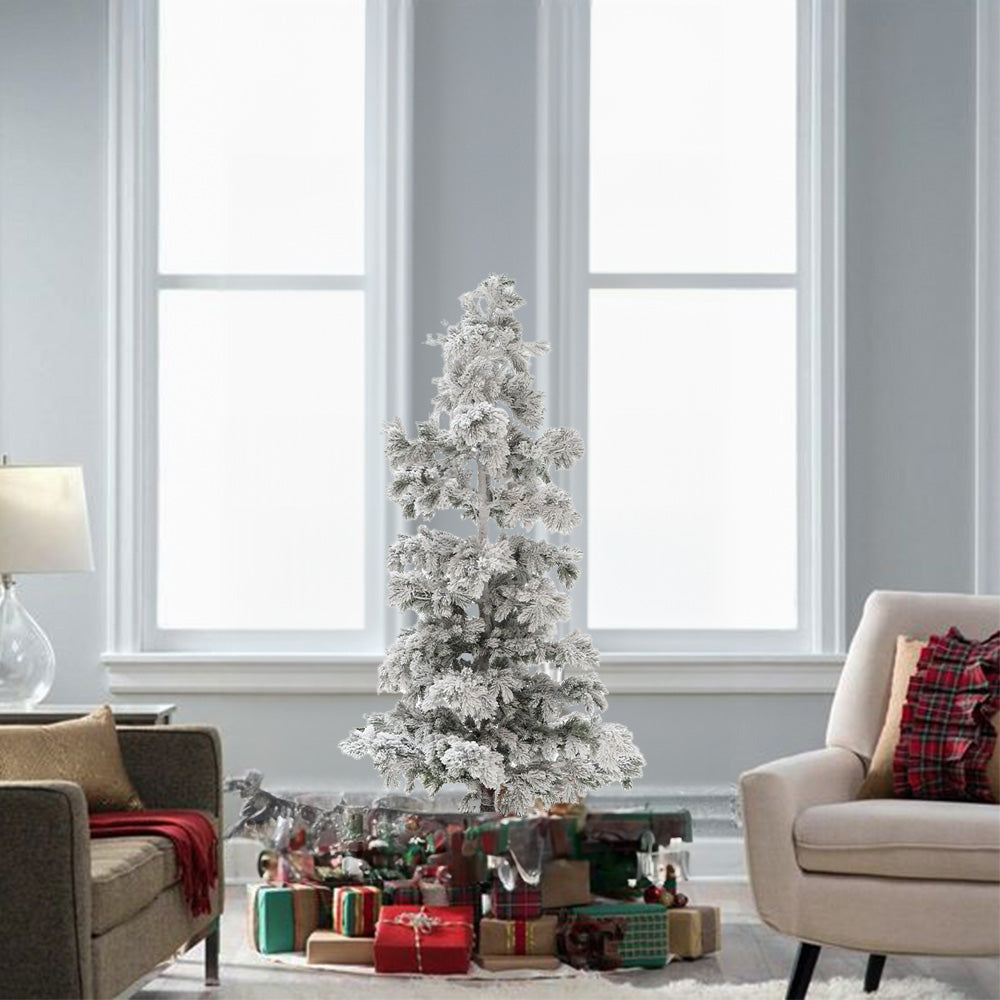 Snow Christmas Tree with LED 170cm 17909BSL - Plants - ebarza Furniture UAE | Shop Modern Furniture in Abu Dhabi & Dubai - مفروشات ايبازرا في الامارات | تسوق اثاث عصري وديكورات مميزة في دبي وابوظبي