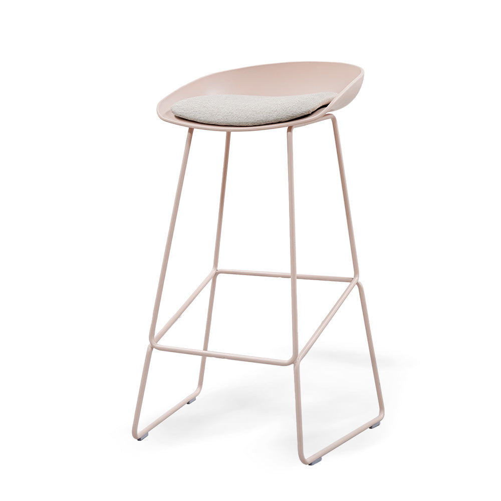Bar Stool 30Chair-Pink - Bar Stools - ebarza Furniture UAE | Shop Modern Furniture in Abu Dhabi & Dubai - مفروشات ايبازرا في الامارات | تسوق اثاث عصري وديكورات مميزة في دبي وابوظبي