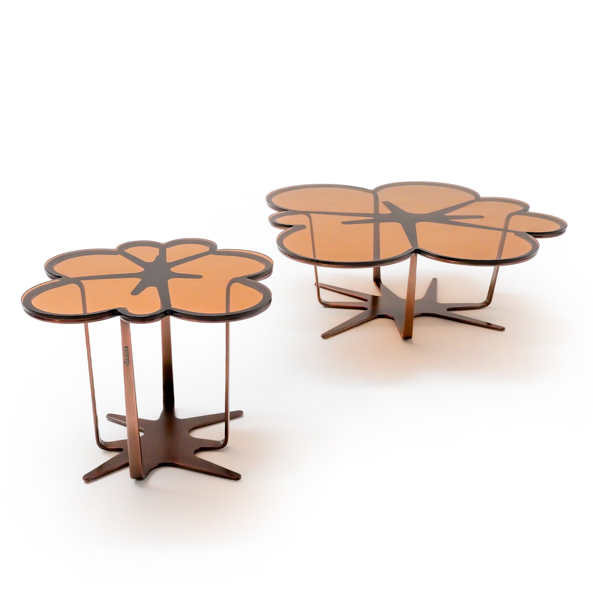 Display Item - Glowing Blossom Glass Top Coffee table  ST759-Nakheel -  DISPLAY ITEM - ebarza Furniture UAE | Shop Modern Furniture in Abu Dhabi & Dubai - مفروشات ايبازرا في الامارات | تسوق اثاث عصري وديكورات مميزة في دبي وابوظبي