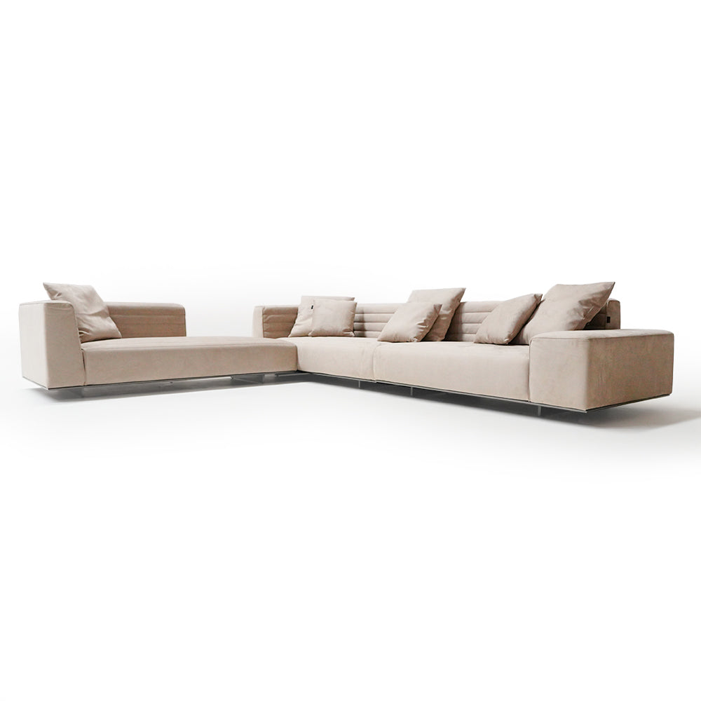 Baxter Corner Sofa Set ISF-2127 / Baxter816-9# WHT -  Sofa - ebarza Furniture UAE | Shop Modern Furniture in Abu Dhabi & Dubai - مفروشات ايبازرا في الامارات | تسوق اثاث عصري وديكورات مميزة في دبي وابوظبي