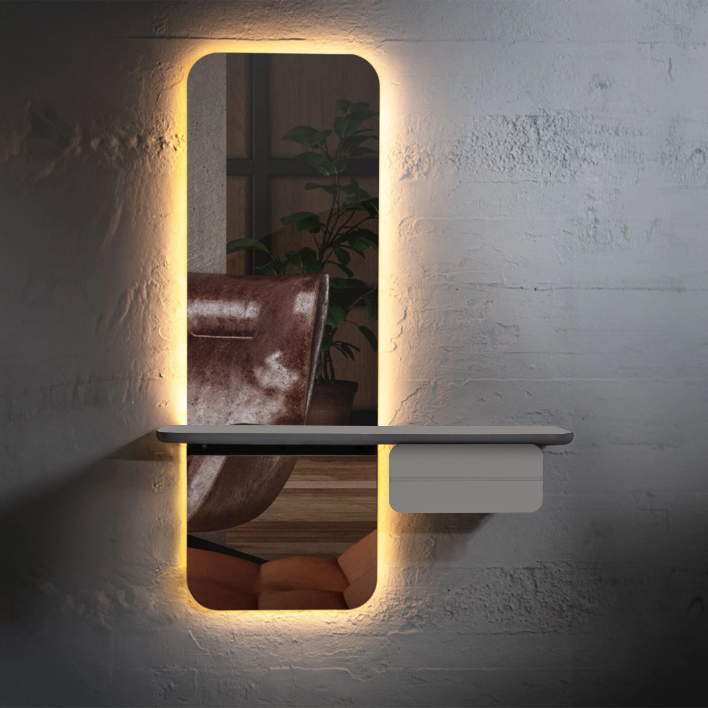 Rama Dresser & Mirror RDM-001 - Dressers and Mirrors - ebarza Furniture UAE | Shop Modern Furniture in Abu Dhabi & Dubai - مفروشات ايبازرا في الامارات | تسوق اثاث عصري وديكورات مميزة في دبي وابوظبي