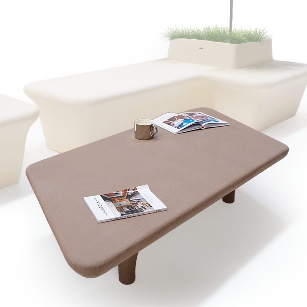 Outdoor/Indoor Coffee Brown Coffee Table - XK-0005 - Coffee Tables - ebarza Furniture UAE | Shop Modern Furniture in Abu Dhabi & Dubai - مفروشات ايبازرا في الامارات | تسوق اثاث عصري وديكورات مميزة في دبي وابوظبي