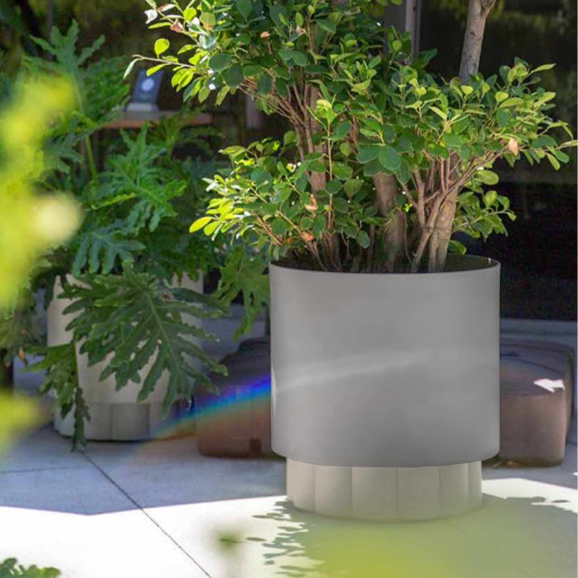 Alu Indoor/Outdoor Planter Box 39.5cm - KH8602A51ALU-SlverTop - Planter Boxes - ebarza Furniture UAE | Shop Modern Furniture in Abu Dhabi & Dubai - مفروشات ايبازرا في الامارات | تسوق اثاث عصري وديكورات مميزة في دبي وابوظبي