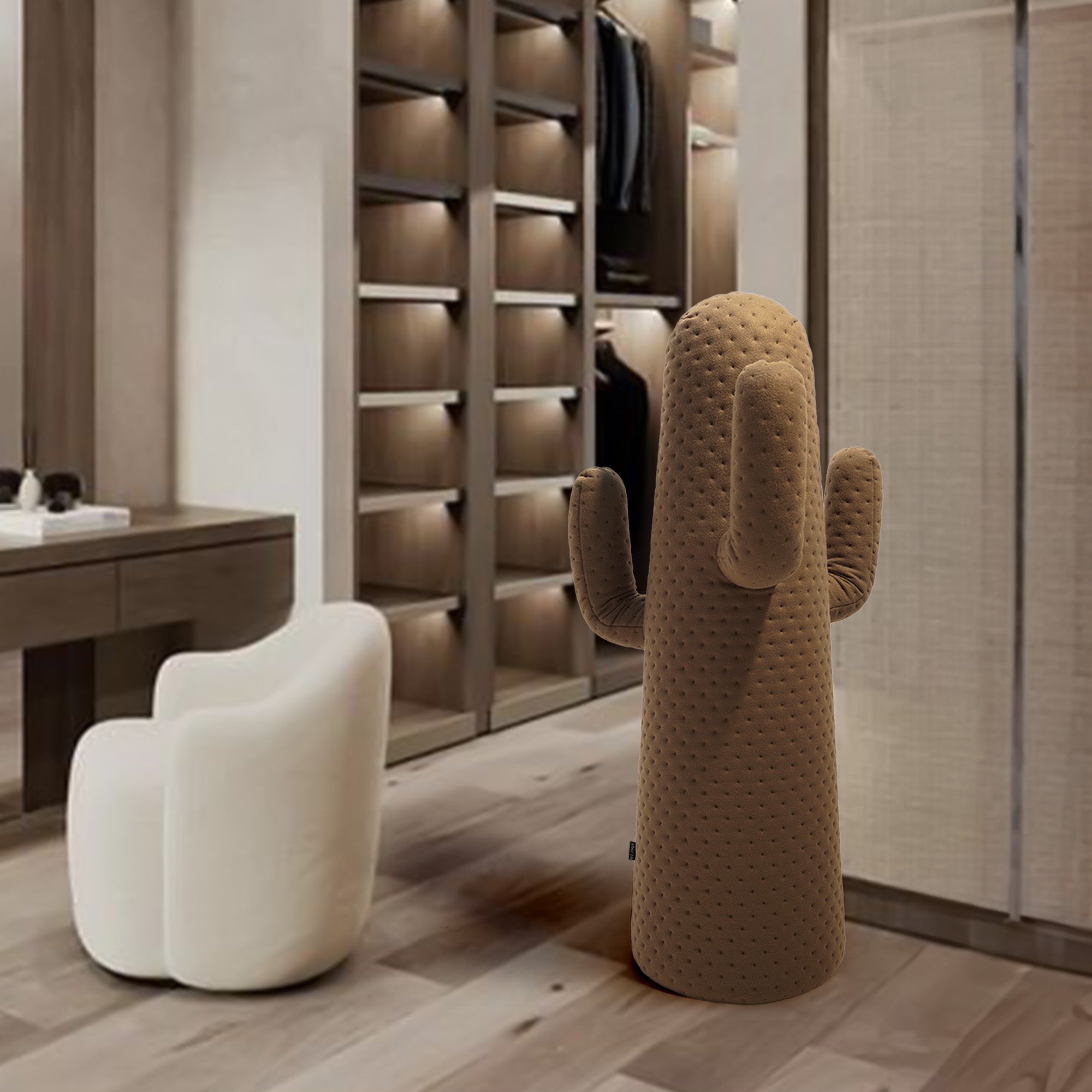 Cactus Coat Stand Trumpet y61581-TP/78-Mustard - Hangers - ebarza Furniture UAE | Shop Modern Furniture in Abu Dhabi & Dubai - مفروشات ايبازرا في الامارات | تسوق اثاث عصري وديكورات مميزة في دبي وابوظبي