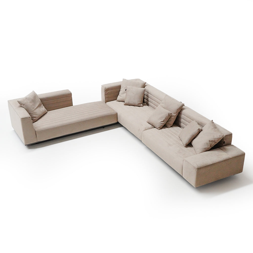Baxter Corner Sofa Set ISF-2127 / Baxter816-9# WHT -  Sofa - ebarza Furniture UAE | Shop Modern Furniture in Abu Dhabi & Dubai - مفروشات ايبازرا في الامارات | تسوق اثاث عصري وديكورات مميزة في دبي وابوظبي