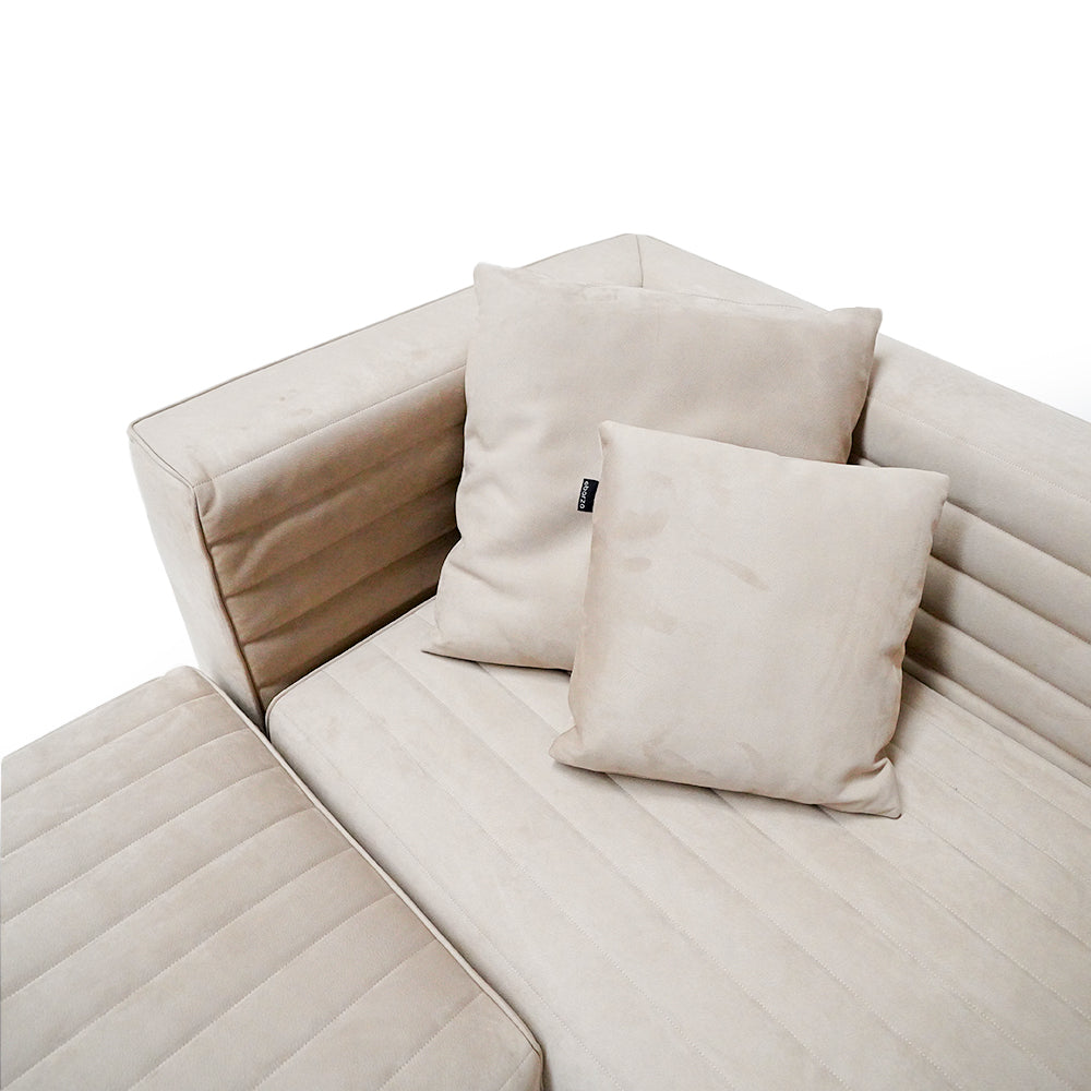 Baxter Corner Sofa Set ISF-2127 / Baxter816-9# WHT -  Sofa - ebarza Furniture UAE | Shop Modern Furniture in Abu Dhabi & Dubai - مفروشات ايبازرا في الامارات | تسوق اثاث عصري وديكورات مميزة في دبي وابوظبي