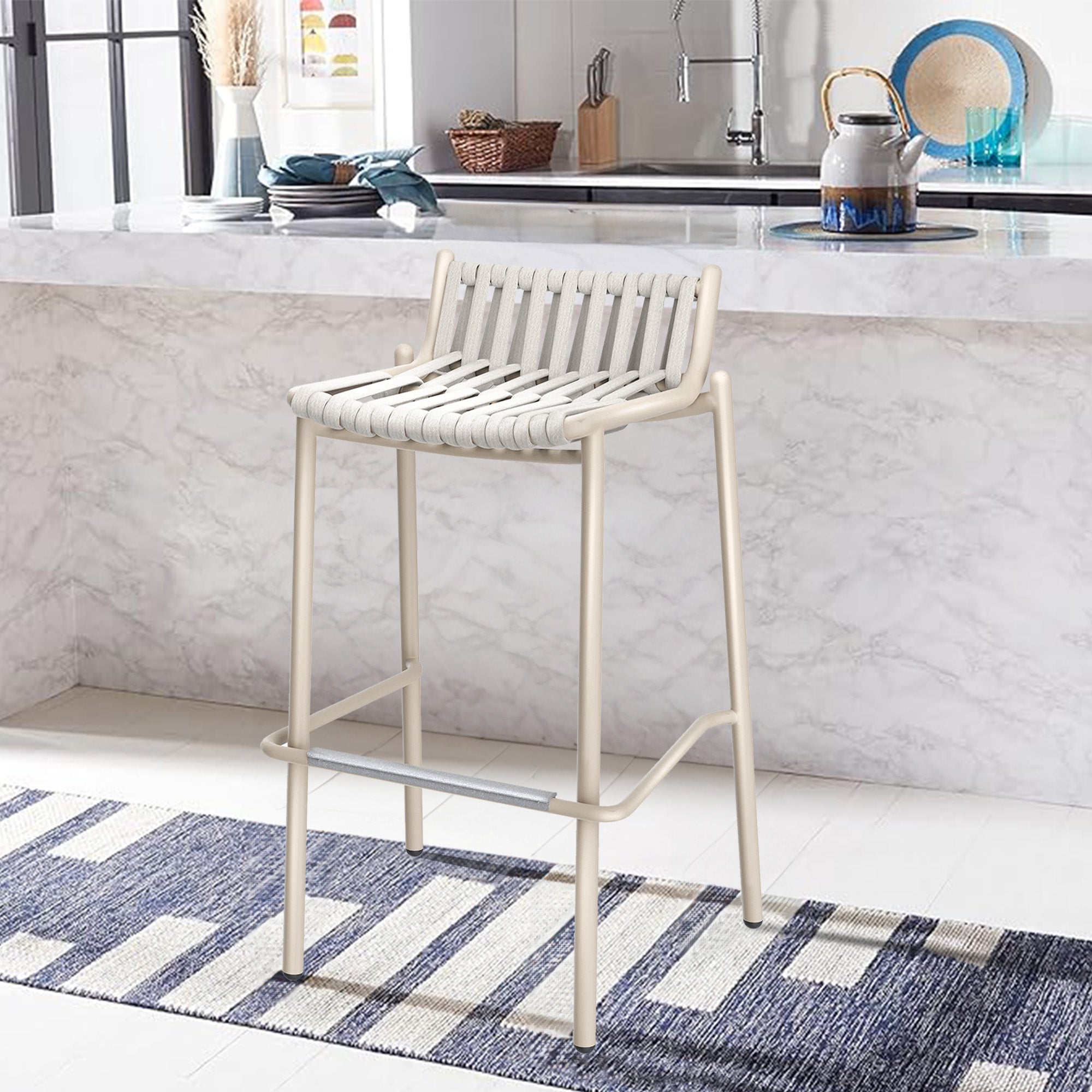 Loop Indoor/Outdoor Barstool - KC8604N17ROP - Bar Stools - ebarza Furniture UAE | Shop Modern Furniture in Abu Dhabi & Dubai - مفروشات ايبازرا في الامارات | تسوق اثاث عصري وديكورات مميزة في دبي وابوظبي