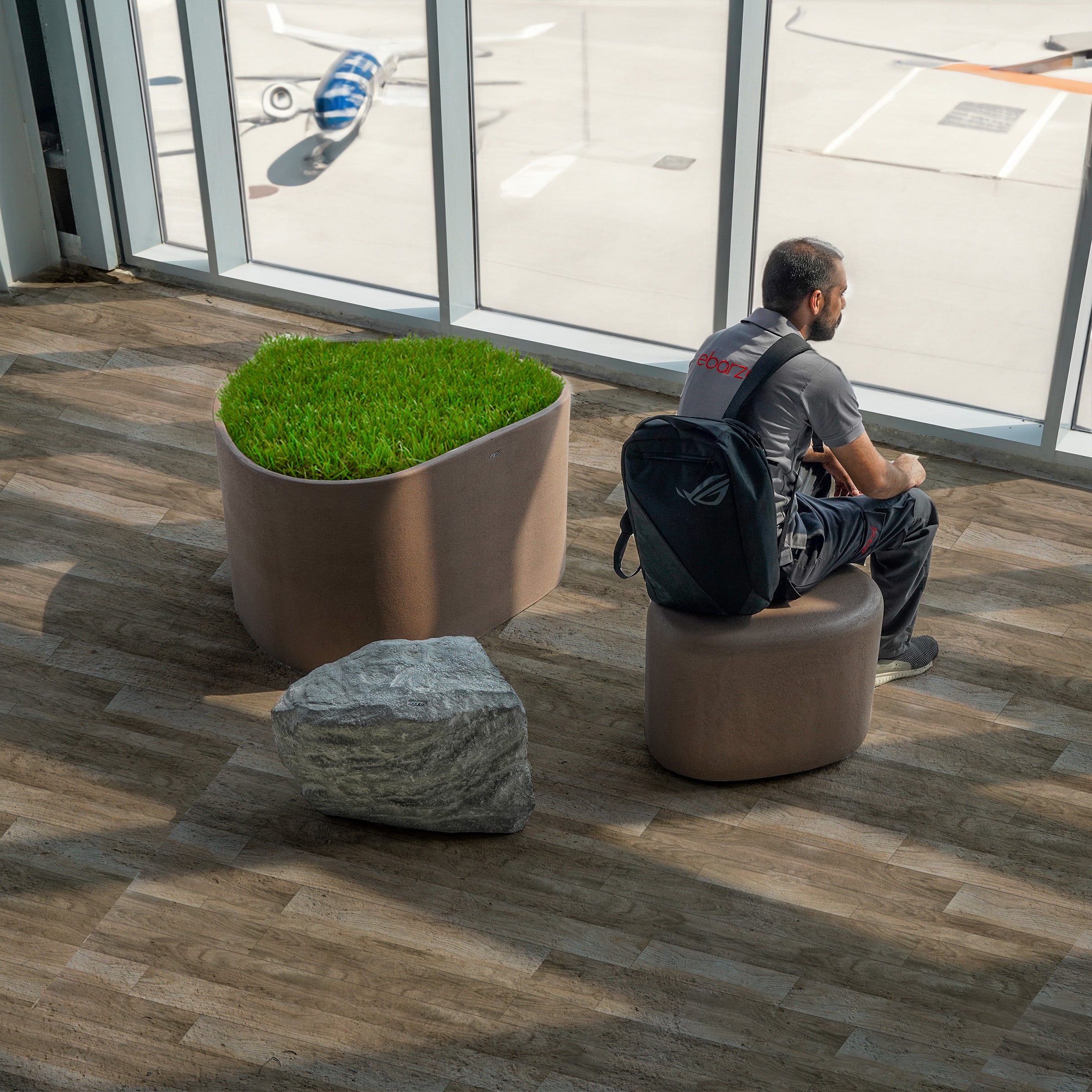 Coffee Brown Planter Box XK-4086C-Coffee Brown - Planter Boxes - ebarza Furniture UAE | Shop Modern Furniture in Abu Dhabi & Dubai - مفروشات ايبازرا في الامارات | تسوق اثاث عصري وديكورات مميزة في دبي وابوظبي