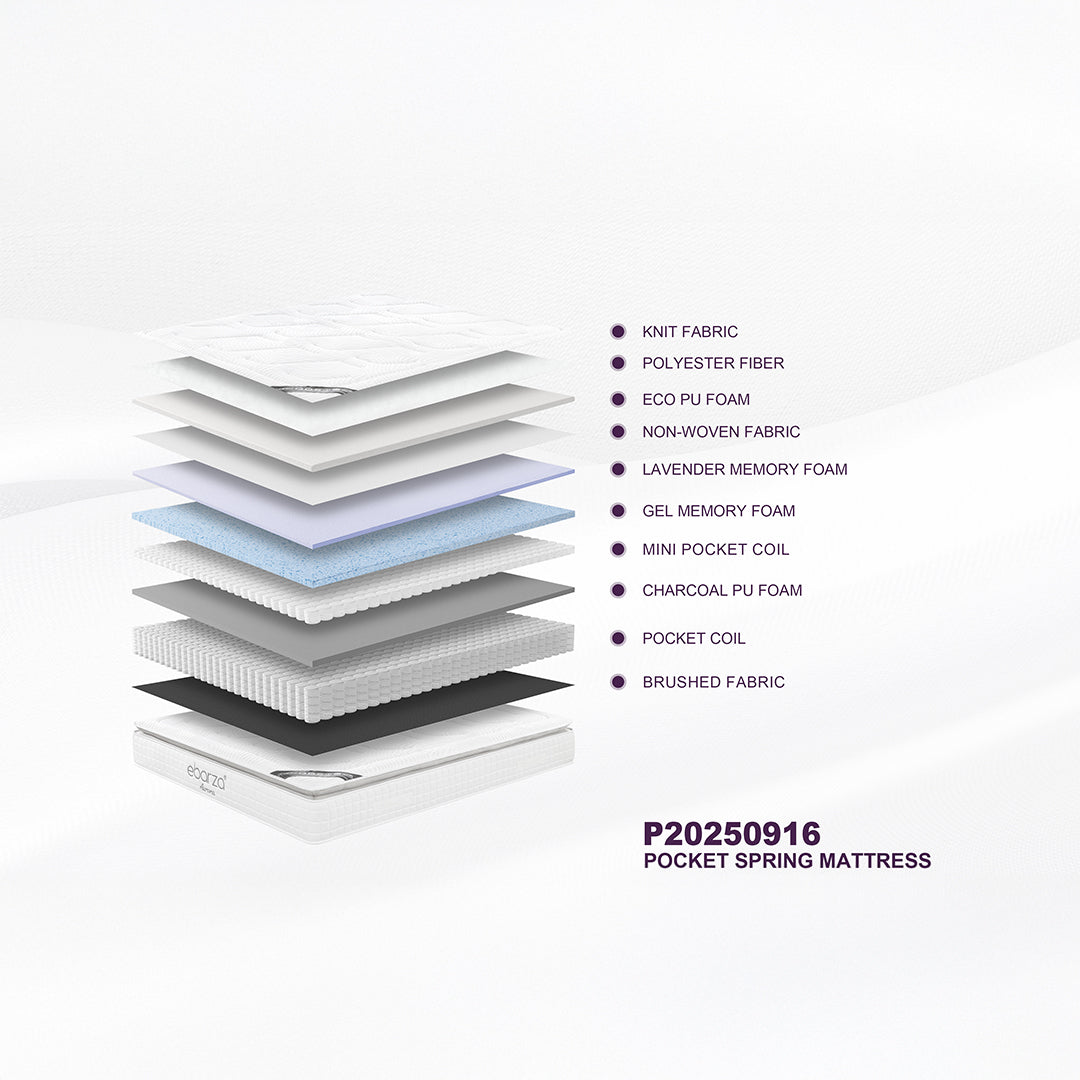 Pre-order 35 Days Delivery 180*200cm Aurora King Size Pillow-top mattress - Pillow-top 25 - P20250916 - 180*200*25 - King Size - Mattresses - ebarza Furniture UAE | Shop Modern Furniture in Abu Dhabi & Dubai - مفروشات ايبازرا في الامارات | تسوق اثاث عصري وديكورات مميزة في دبي وابوظبي