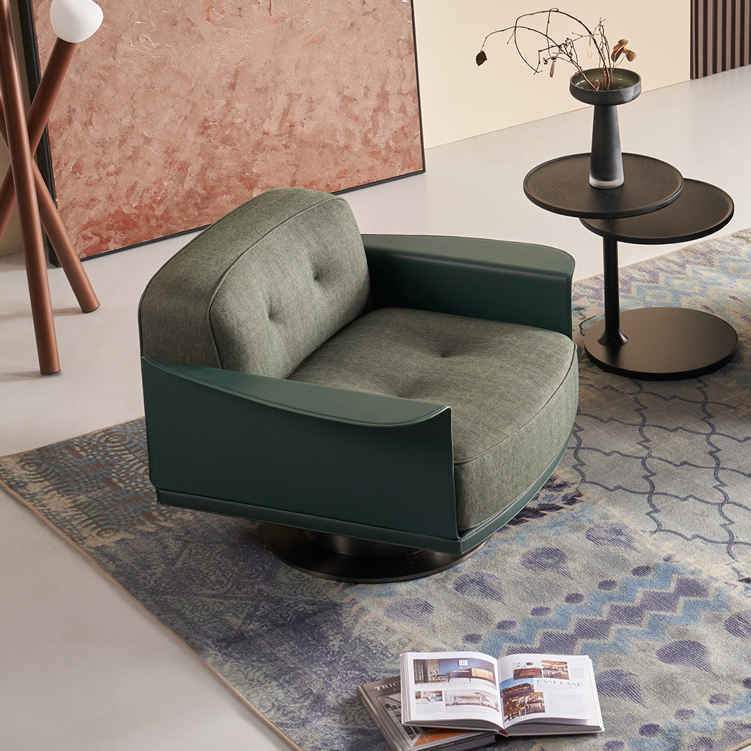 Avenor Armchair LC091- HM-Y312-7Green - Armchairs - ebarza Furniture UAE | Shop Modern Furniture in Abu Dhabi & Dubai - مفروشات ايبازرا في الامارات | تسوق اثاث عصري وديكورات مميزة في دبي وابوظبي
