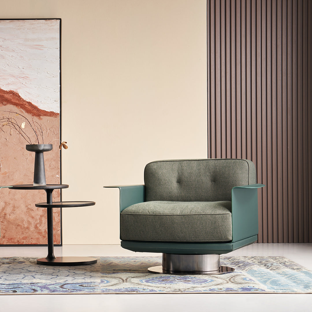 Avenor Armchair LC091- HM-Y312-7Green - Armchairs - ebarza Furniture UAE | Shop Modern Furniture in Abu Dhabi & Dubai - مفروشات ايبازرا في الامارات | تسوق اثاث عصري وديكورات مميزة في دبي وابوظبي